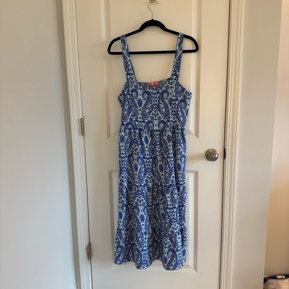Simply Southern Navy and White Patterned Dress